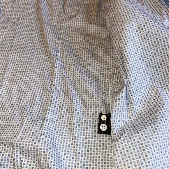 Kenneth Cole Blue and White Checkered Shirt - Picture 4 of 4